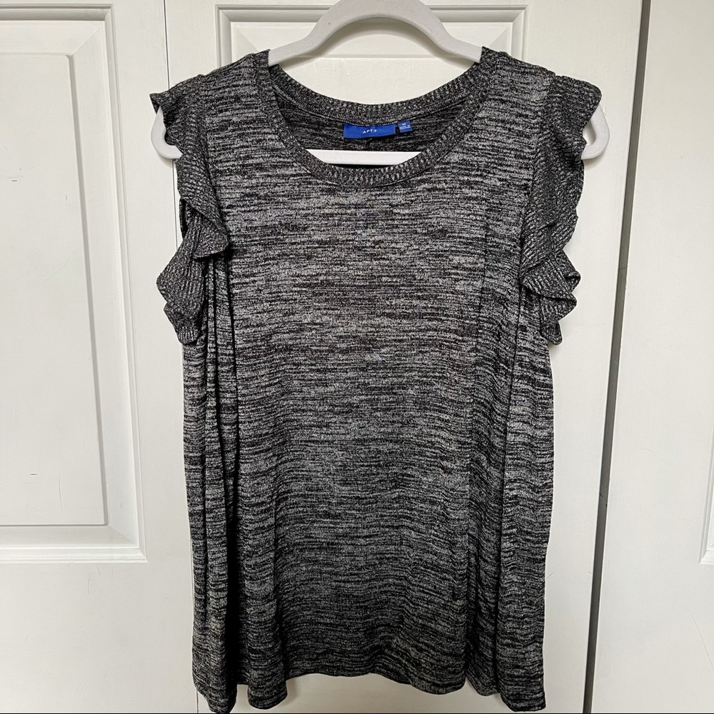Like New Cutout Shoulder Lightweight Sweater